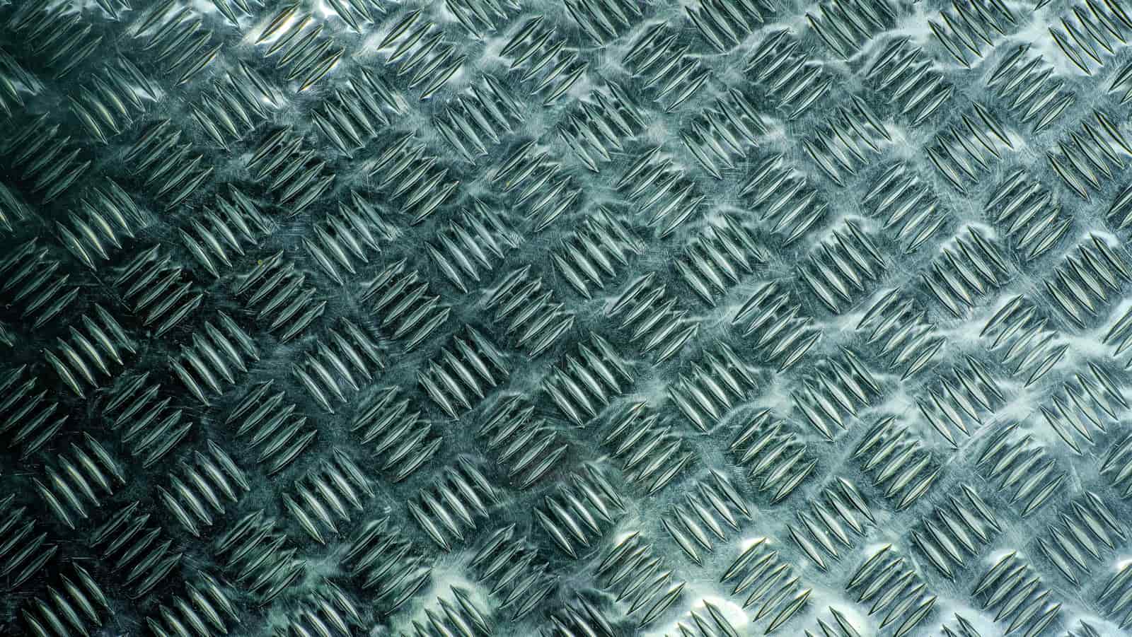 Metal surface texture in close-up